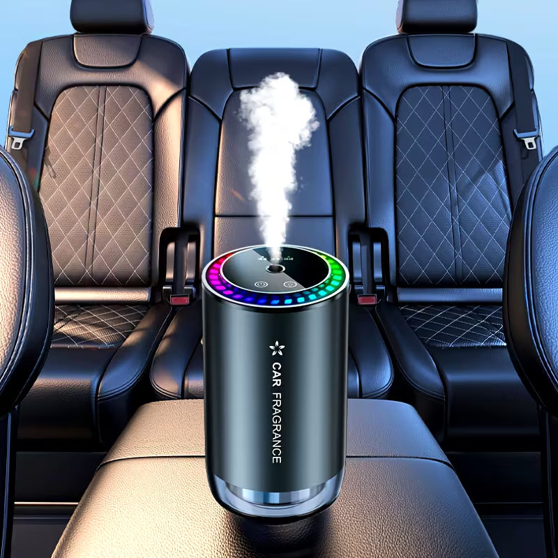 🚗 Smart Car Fragrance Diffuser with LED Light – Automatic Car Perfume & Oil Aroma Diffuser | Luxury Scent, Silent, Refillable