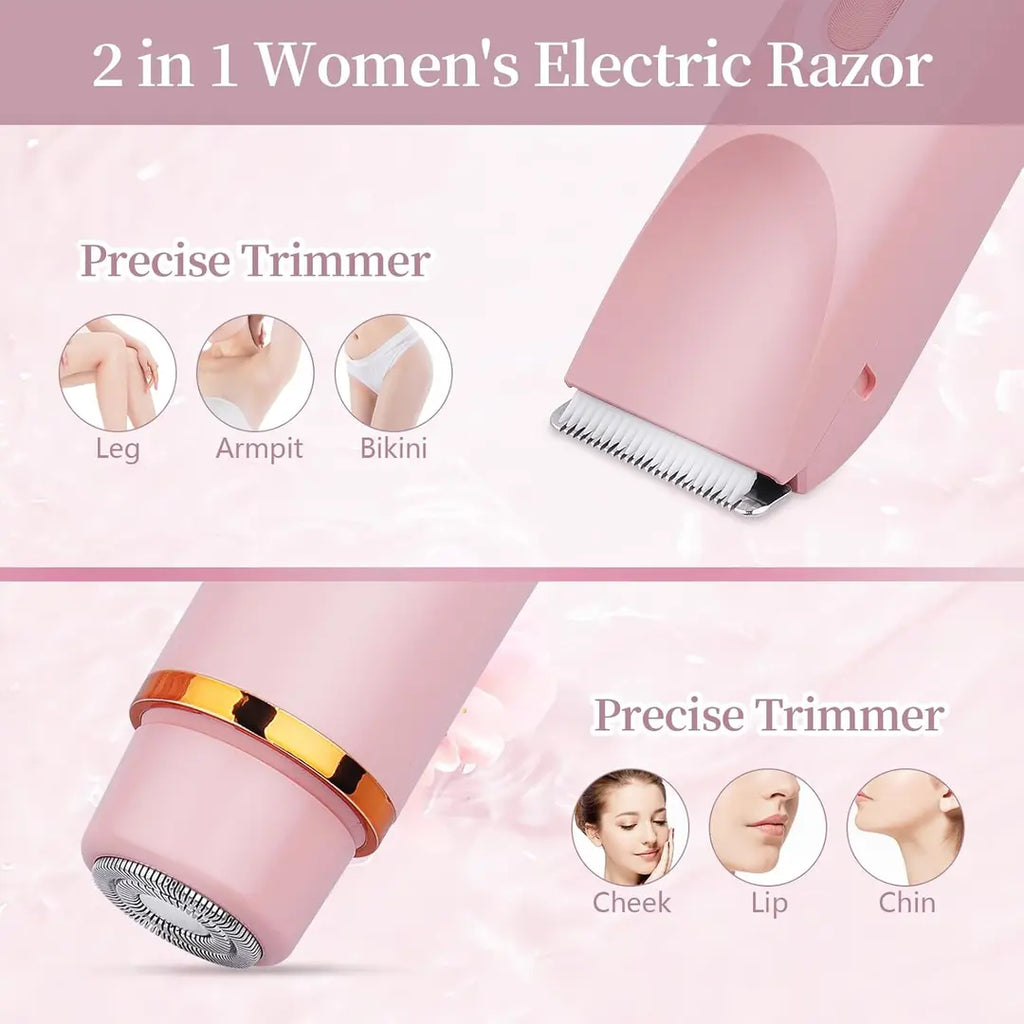 The Smooth Secret | 2-in-1 Painless Women's Electric Shaver & Trimmer