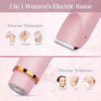 The Smooth Secret | 2-in-1 Painless Women's Electric Shaver & Trimmer