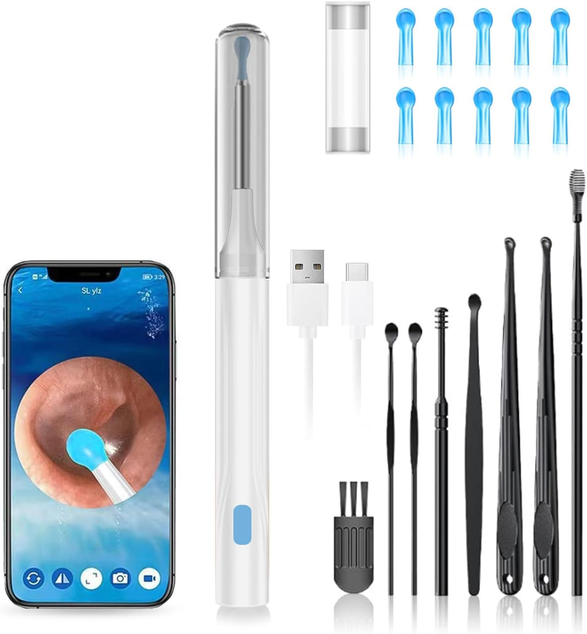 👂✨ Wireless Earwax Removal Tool Kit with 1080P Camera 😲