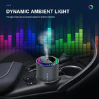 🚗 Smart Car Fragrance Diffuser with LED Light – Automatic Car Perfume & Oil Aroma Diffuser | Luxury Scent, Silent, Refillable