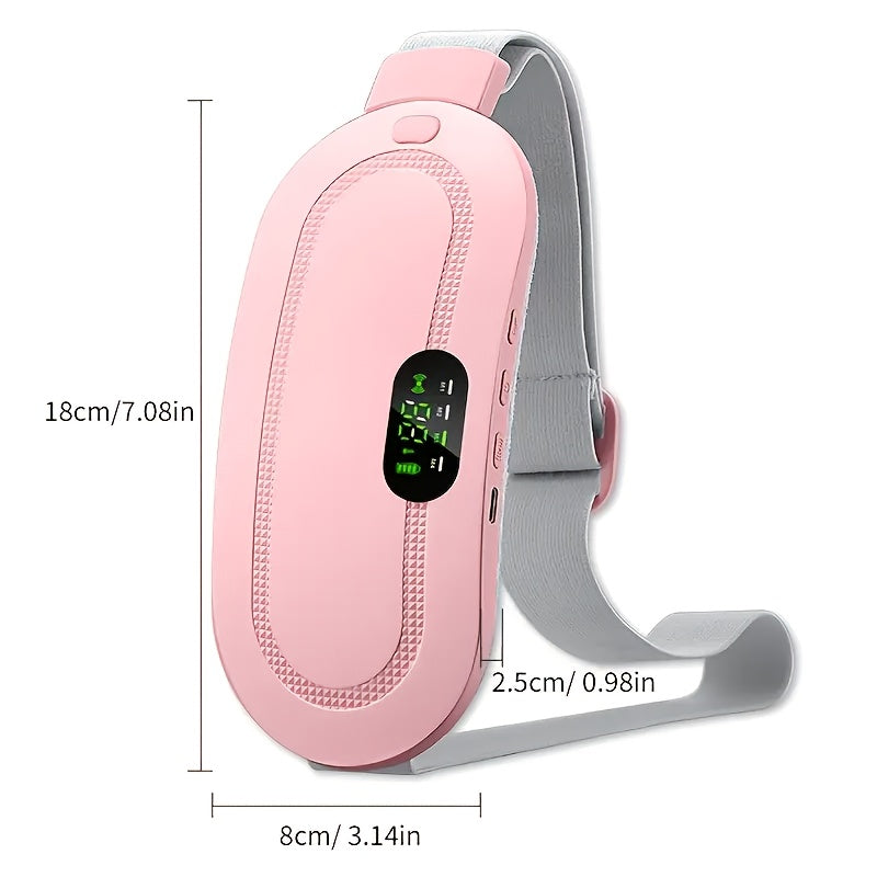 Electric Period Cramp Relief Belt – Soothing Heat & Vibration Massage | Menstrual Comfort