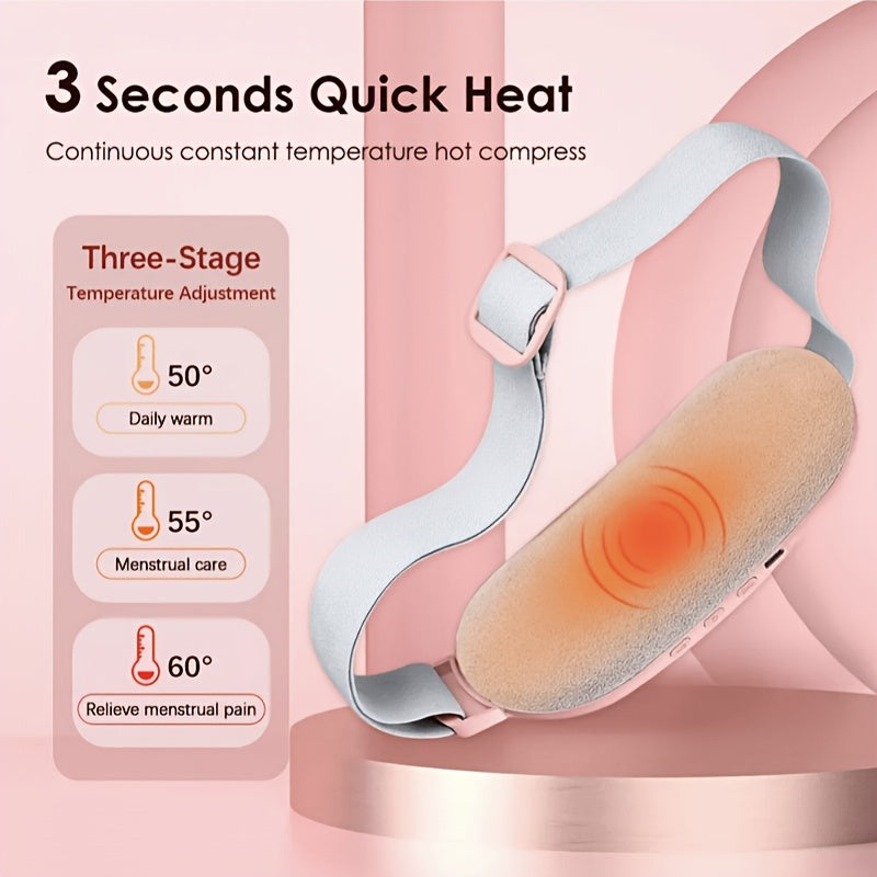 Electric Period Cramp Relief Belt – Soothing Heat & Vibration Massage | Menstrual Comfort