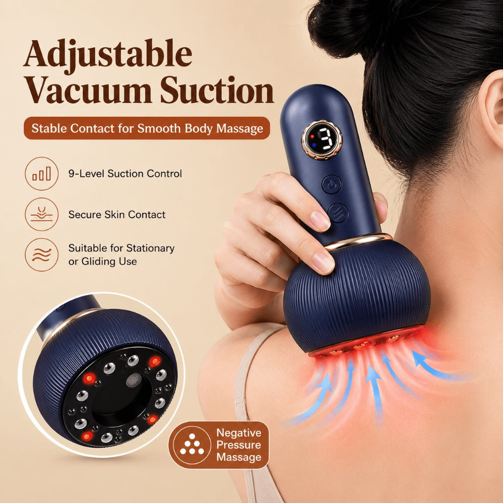 Smart Electric Cupping Massager – 12 Adjustable Suction Levels for Body & Legs