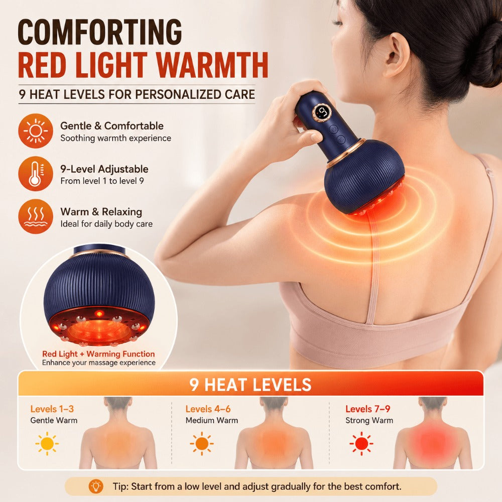 Smart Electric Cupping Massager – 12 Adjustable Suction Levels for Body & Legs